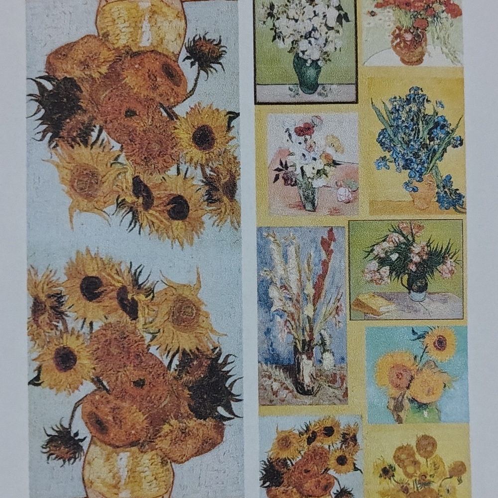 Sunflowers Italian Silk 2 Sided Scarf Shawl - Picture 3 of 3